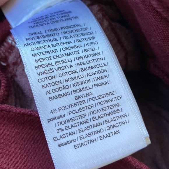 Polo Ralph Lauren jeans red plum color NEW high rise stretch Tompkins - Picture 11 of 13